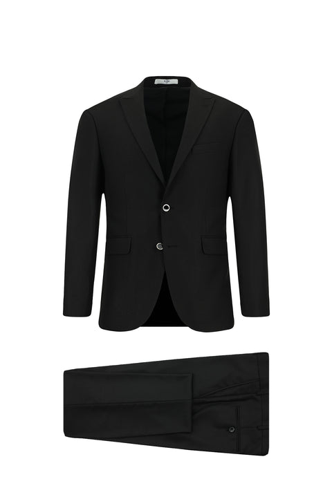 Black 7 Drop Super Slim Fit Extra Narrow Cut Suit