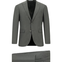Orta Füme 7 Drop Super Slim Fit Eksra Dar Kesim Takım Elbise