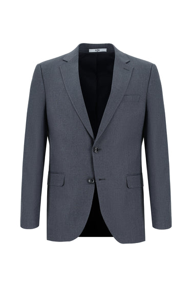 Koyu Füme Slim Fit Dar Kesim Klasik Desenli Takım Elbise