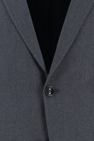 Koyu Füme Slim Fit Dar Kesim Klasik Desenli Takım Elbise