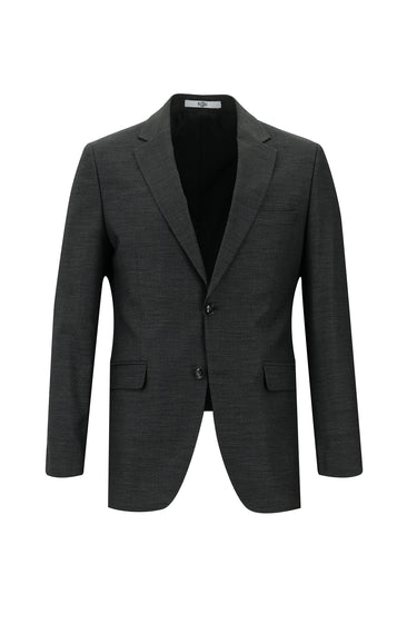 Koyu Füme Slim Fit Dar Kesim Klasik Desenli Takım Elbise