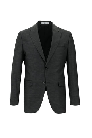 Koyu Füme 7 Drop Slim Fit Dar Kesim Desenli Takım Elbise