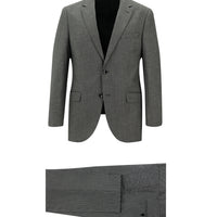 Orta Gri 6 Drop Regular Fit Standart Kesim Desenli Takım Elbise