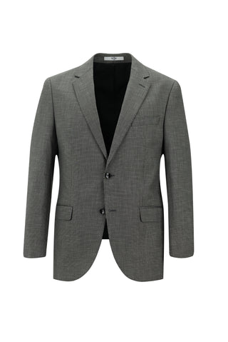 Orta Gri 6 Drop Regular Fit Standart Kesim Desenli Takım Elbise