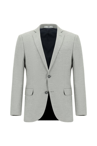 Orta Gri 7 Drop Super Slim Fit Eksra Dar Kesim Desenli Takım Elbise