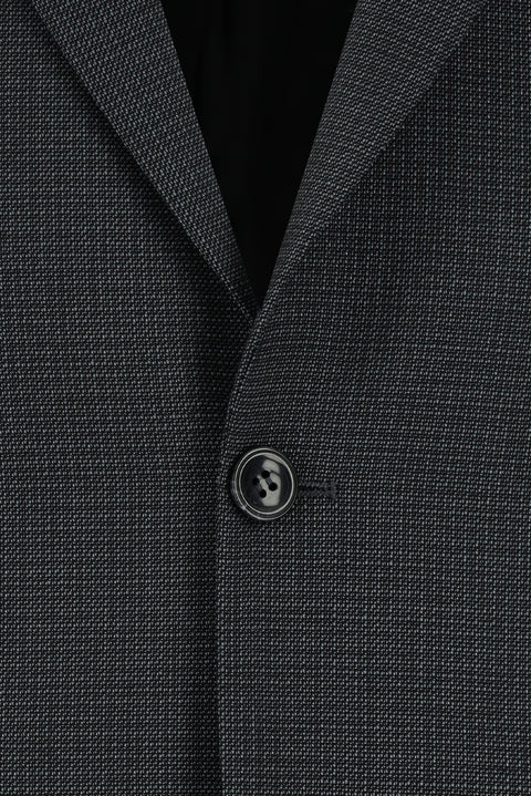 Dark Gray 6 Drop Regular Fit Standard Cut Patterned Suit