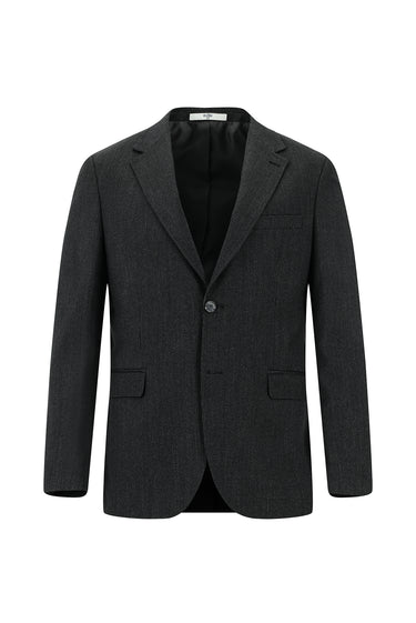 Koyu Füme Slim Fit Dar Kesim Klasik Desenli Takım Elbise