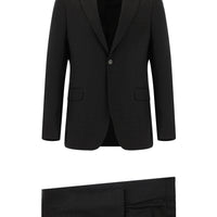 Koyu Kahve Relaxed Fit Rahat Kesim Klasik Desenli Takım Elbise