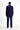 Koyu Lacivert Slim Fit Dar Kesim Çizgili İtalyan Kesim Kruvaze Takım Elbise