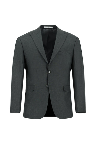 Koyu Füme Regular Fit Çizgili Klasik Pileli Takım Elbise