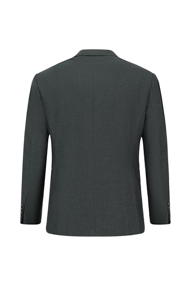 Koyu Füme Regular Fit Çizgili Klasik Pileli Takım Elbise