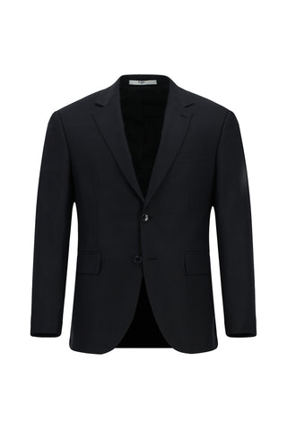 Siyah 7 Drop Slim Fit Dar Kesim Kareli Takım Elbise