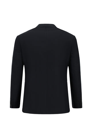 Siyah 7 Drop Slim Fit Dar Kesim Kareli Takım Elbise
