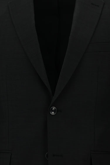 Siyah Slim Fit Dar Kesim Ekose Takım Elbise