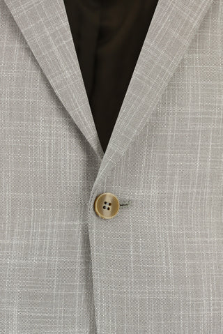 Açık Vizon 7 Drop Slim Fit Dar Kesim Desenli Takım Elbise