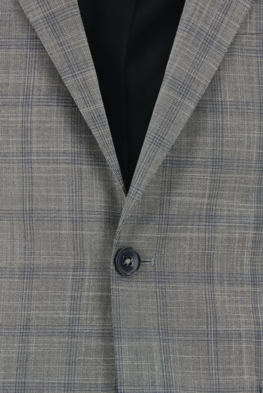 Koyu Füme Regular Fit Klasik Ekose Takım Elbise