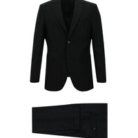 Siyah Regular Fit Ekose Takım Elbise