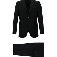 Siyah 6 Drop Regular Fit Standart Kesim Ekose Takım Elbise