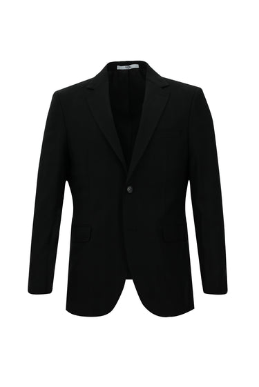 Siyah Regular Fit Ekose Takım Elbise