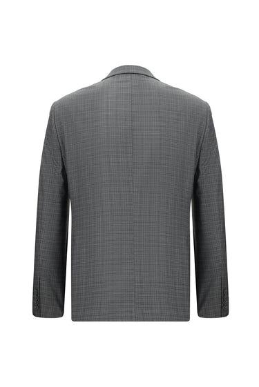 Açık Füme Slim Fit Dar Kesim Desenli Takım Elbise