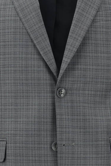 Açık Füme Slim Fit Dar Kesim Desenli Takım Elbise