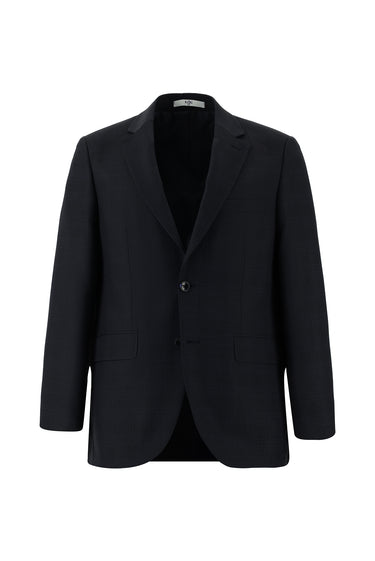 Koyu Lacivert Relaxed Fit Rahat Kesim Klasik Ekose Takım Elbise