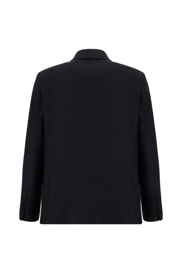 Koyu Lacivert Relaxed Fit Rahat Kesim Klasik Ekose Takım Elbise