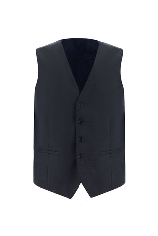 Koyu Füme 7 Drop Super Slim Fit Eksra Dar Kesim Kombinli Yelekli Takım Elbise