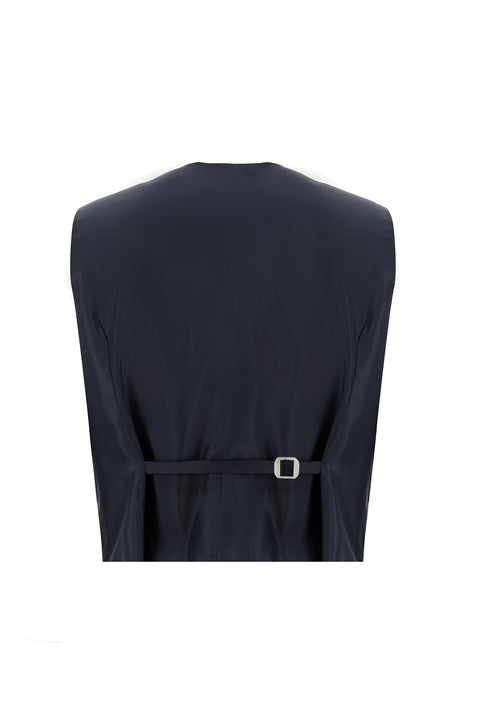 Koyu Füme 7 Drop Super Slim Fit Eksra Dar Kesim Kombinli Yelekli Takım Elbise