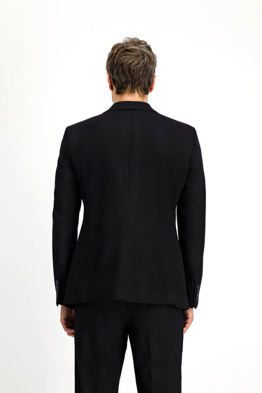 Siyah Slim Fit Dar Kesim Klasik Ceket