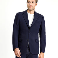 Koyu Lacivert Slim Fit Dar Kesim Klasik Ceket