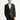 Koyu Haki Super Slim Fit Ekstra Dar Kesim Desenli Blazer Ceket