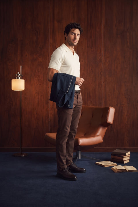 Medium Brown Relaxed Fit Cargo / Chino Pants