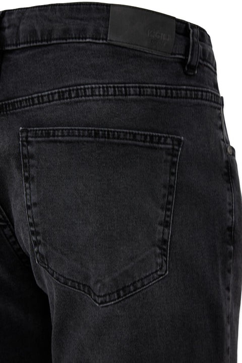 Siyah Regular Fit Standart Kesim 5 Cep Denim Pantolon