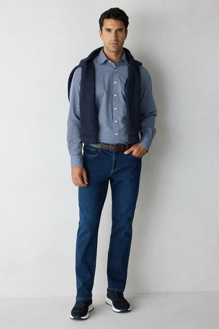 İndigo Slim Fit Dar Kesim Pamuklu 5 Cep Denim Pantolon