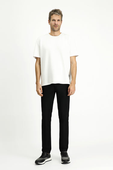 Siyah Slim Fit Dar Kesim Kanvas / Chino Pantolon