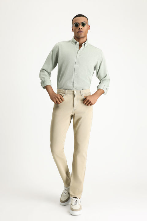Camel Regular Fit Standart Kesim Denim Pamuk Pantolon