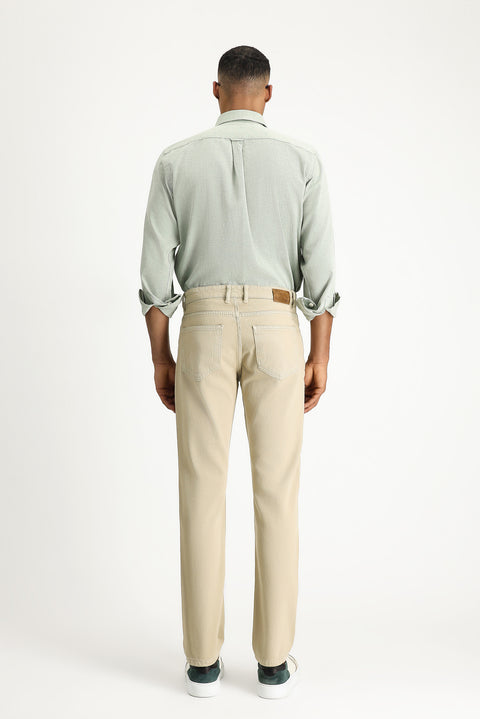Camel Regular Fit Standart Kesim Denim Pamuk Pantolon