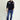 Orta Lacivert Regular Fit Likralı Denim Pantolon