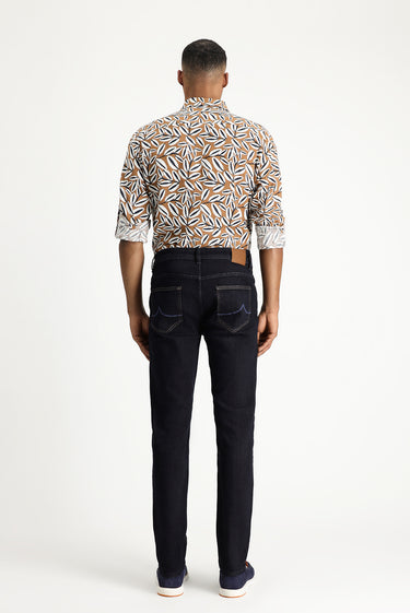 Koyu Lacivert Super Slim Fit Ekstra Dar Kesim Likralı Denim Pantolon