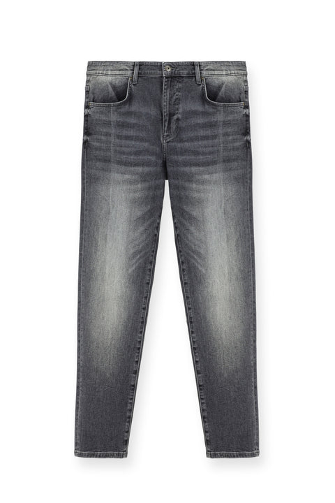 Orta Gri Regular Fit Standart Kesim Likralı Denim Pantolon