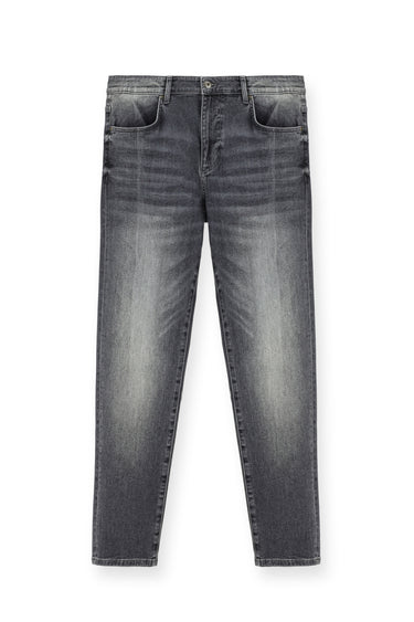 Orta Gri Regular Fit Likralı Denim Pantolon
