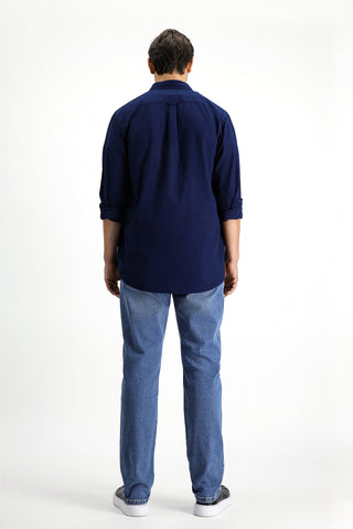 İndigo 6 Drop Regular Fit Standart Kesim Likralı Denim Pantolon