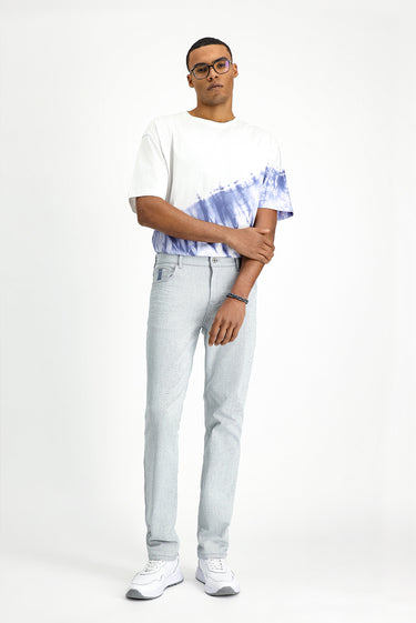 Açık Mavi Slim Fit Dar Kesim Likralı Denim Pantolon