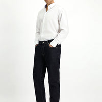Koyu Lacivert Regular Fit Likralı Denim Pantolon