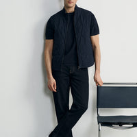 Koyu Lacivert Regular Fit Standart Kesim Likralı Denim Pantolon