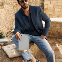 İndigo Regular Fit Likralı Denim Pantolon