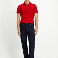Koyu Lacivert Regular Fit Likralı Denim Pantolon
