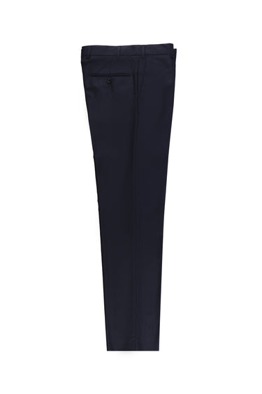 Siyah Lacivert Slim Fit Dar Kesim Klasik Kumaş Pantolon