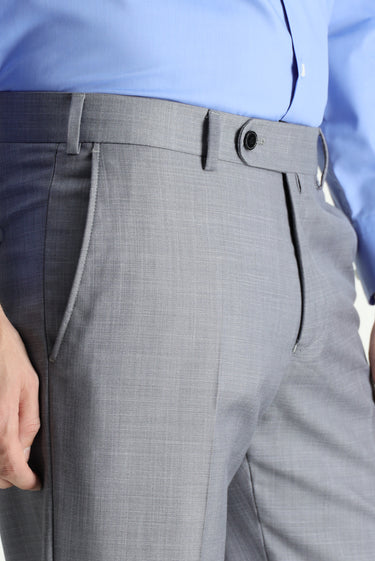 Açık Füme Slim Fit Dar Kesim Klasik Kumaş Pantolon